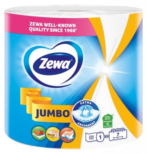 Papirnati ručnici Zewa Jumbo 325 listića Akcija u trgovini Spar