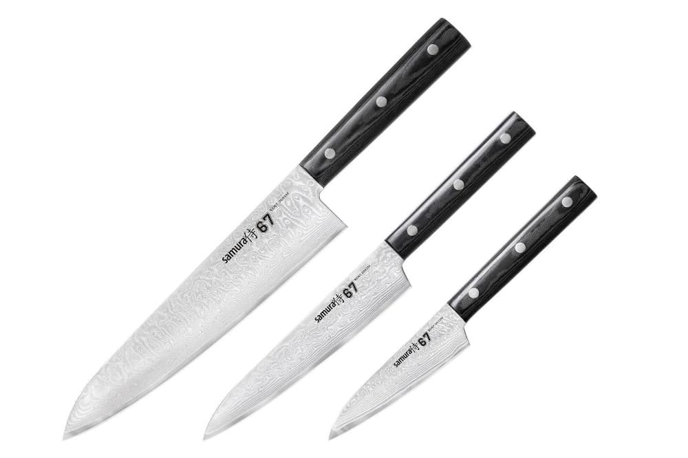 Set noževa Damascus 3/1 3 kom samura Akcija u trgovini Lesnina