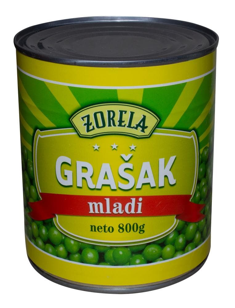 Zorela grašak mladi 800 g Akcija u trgovini Bakmaz