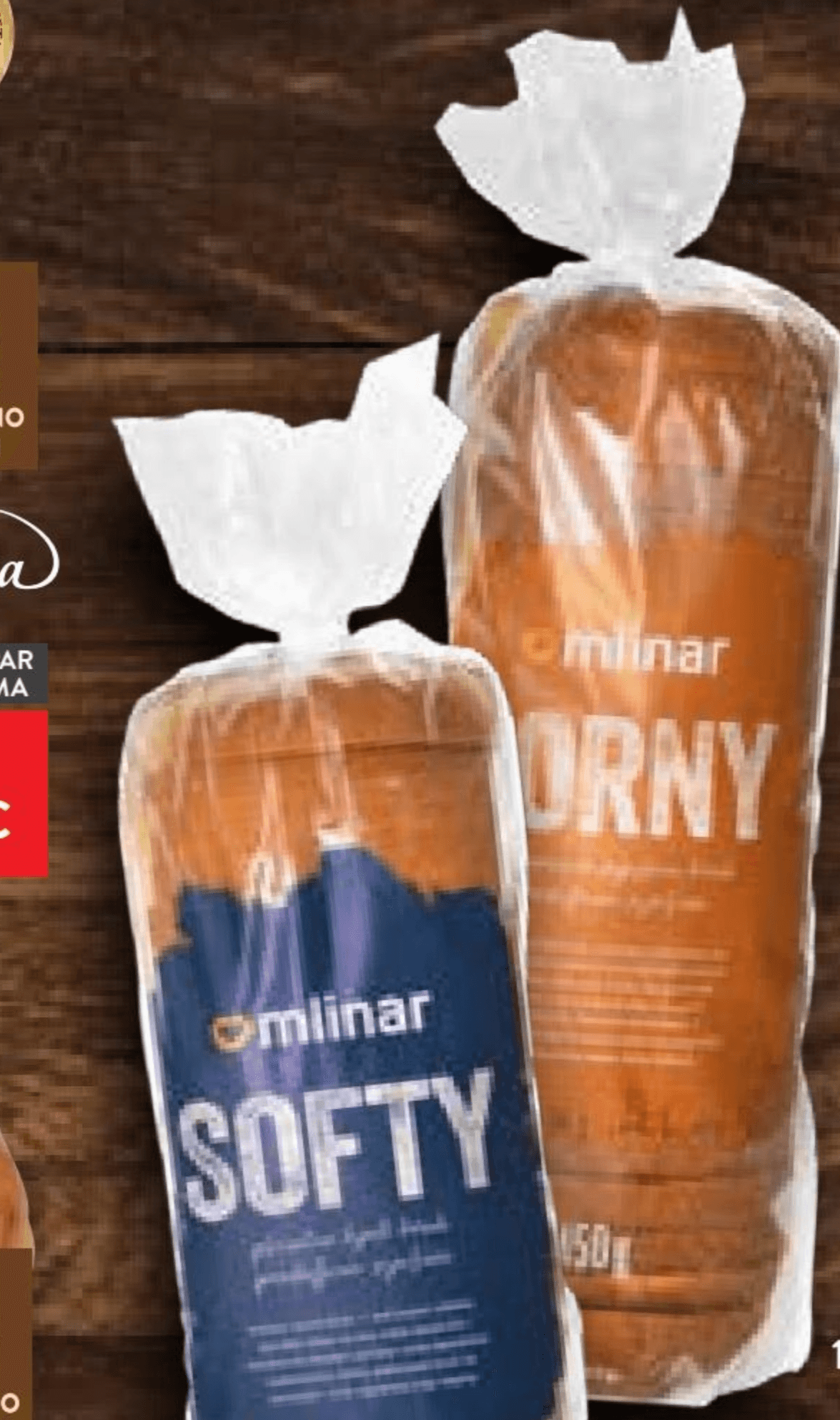 Kruh Softy ili Corny 400 g / 450 g Mlinar - Akcija u trgovini Spar