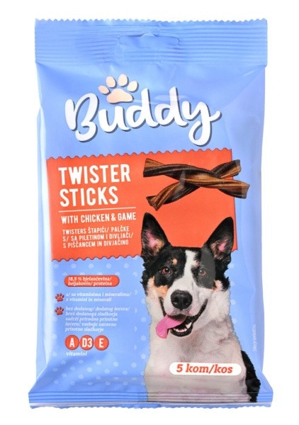 Buddy štapići twist 100g Akcija u trgovini Konzum