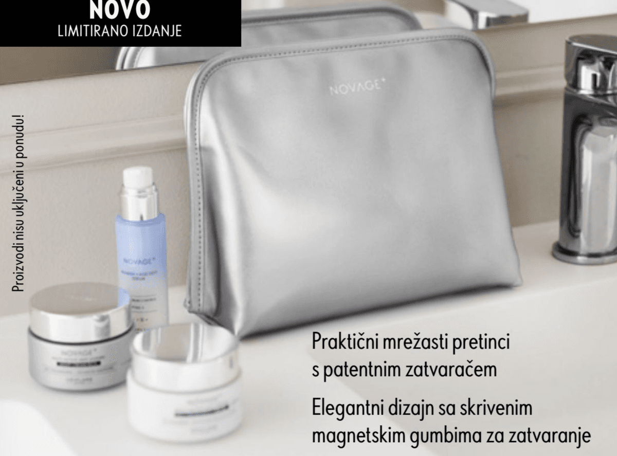 Novage+ Silver kozmetička torbica 21,5 x 8 x 18,5 cm Akcija u trgovini Oriflame
