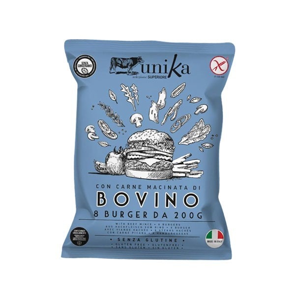 Unika Burger Bovino 8 x 200 g, 1,6 kg Akcija u trgovini Stanić Diskont