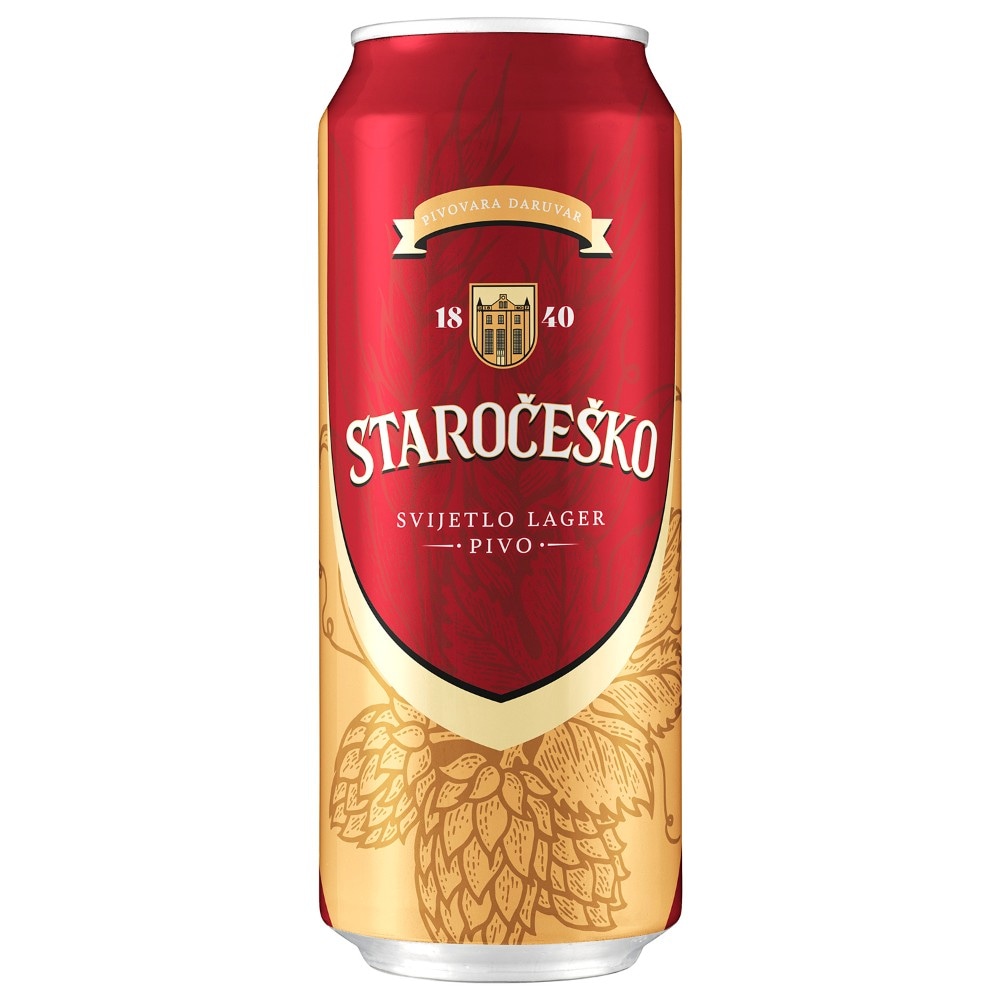 Pivo Staročesko 0,5 L ili 4 x 0,5 L Akcija u trgovini Spar