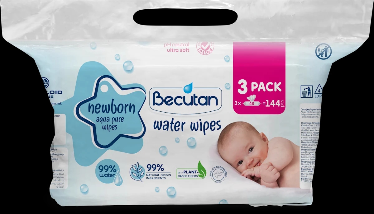 Becutan Baby vlažne maramice 3 x 48 kom Akcija u trgovini Lidl