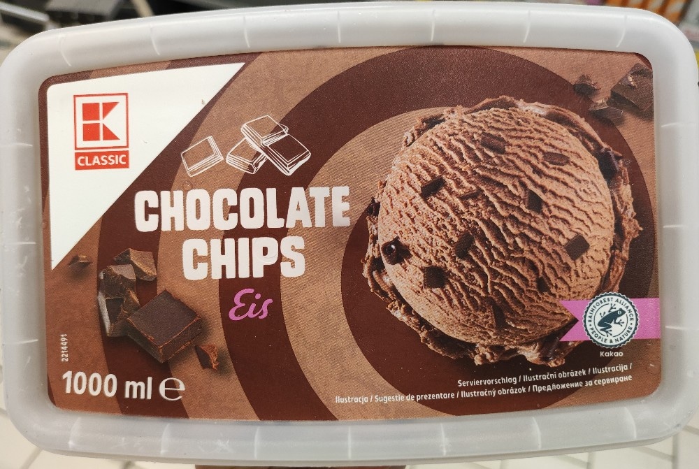 Classic Chocolate Chips Eis od čokolade ili stracciatelle 1000 ml - Akcija u trgovini Kaufland