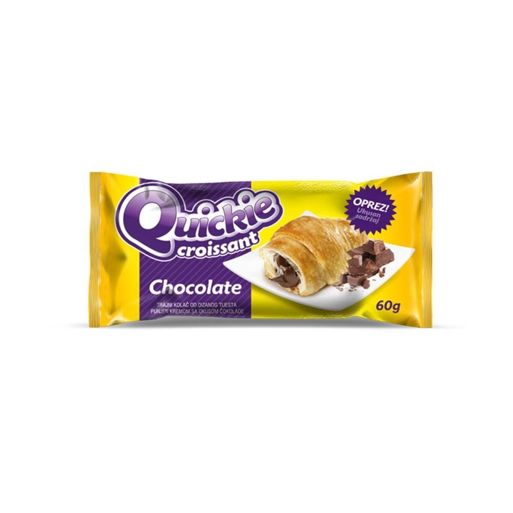 Croissant 4family chocolate 5/1 250 g Quickie Akcija u trgovini Pivac