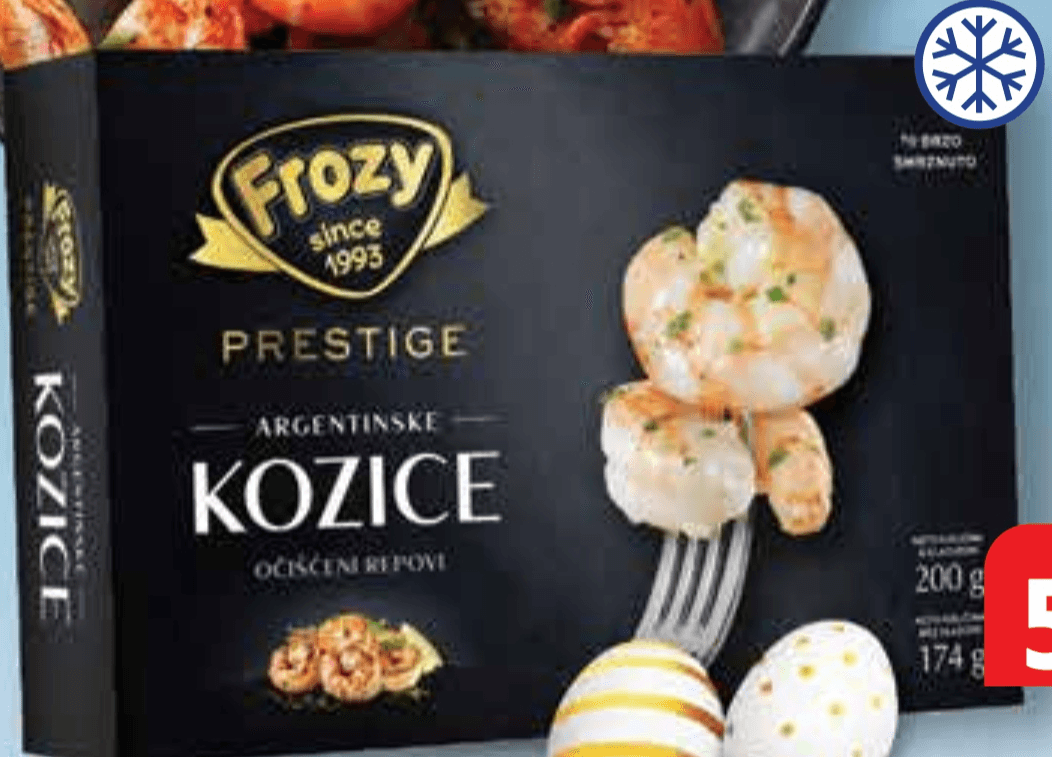 Frozy Kozice argentinske očišćene 200 g - Akcija u trgovini Plodine