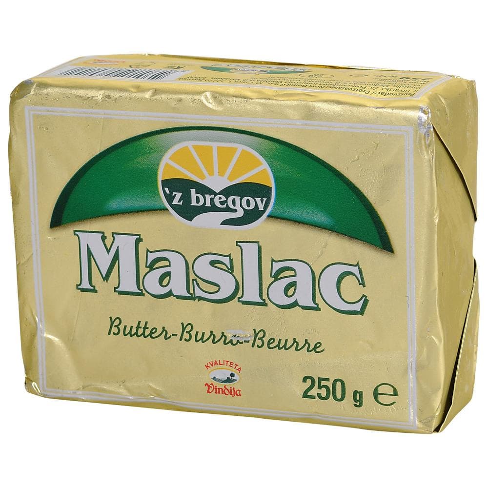 Maslac 'Z Bregov 250 g Vindija Akcija u trgovini Spar