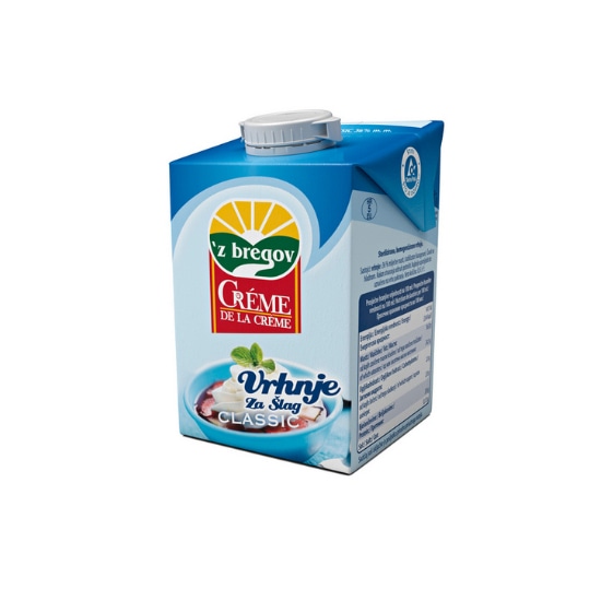 Vrhnje za šlag Creme de la Creme 500 ml z bregov - Akcija u trgovini KTC