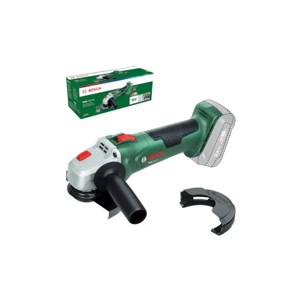 Kutna brusilica aku PWS 18V-70 solo Bosch Akcija u trgovini Pevex