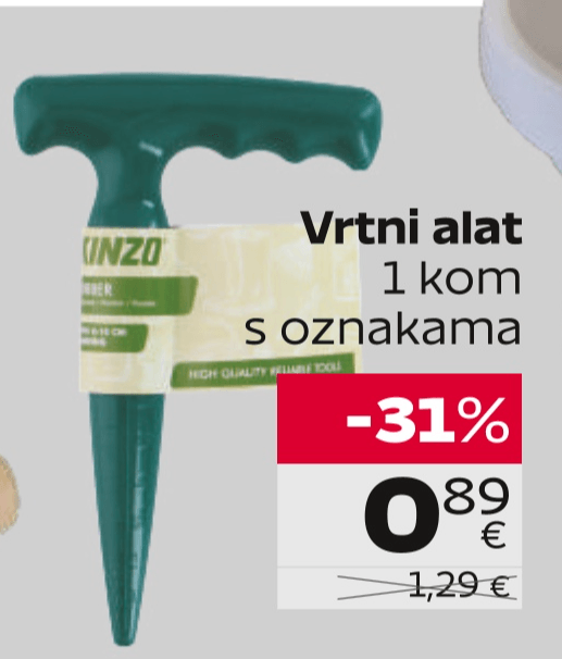 Vrtni alat 1 kom Kinzo - Akcija u trgovini Tommy