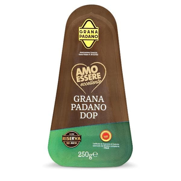 Sir Grana Padano DOP 20 mjeseci premium 250 g AMO ESSERE Akcija u trgovini Eurospin