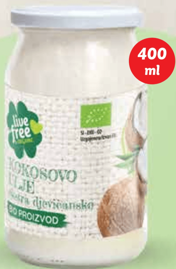 Live Free & Organic Kokosovo ulje 400 ml - Akcija u trgovini Plodine