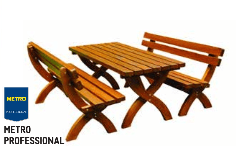 METRO PROFESSIONAL DRVENA GARNITURA - Akcija u trgovini Metro