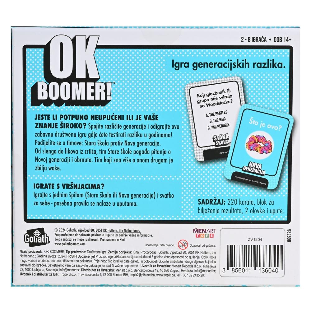 Društvena igra OK Boomer - Akcija u trgovini Konzum