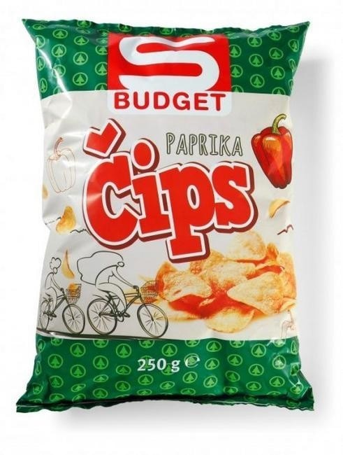 S Budget čips 250 g Akcija u trgovini Spar