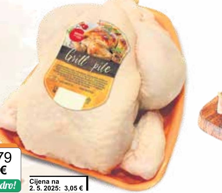 Pile grill na podlošku Perutnina Akcija u trgovini KTC