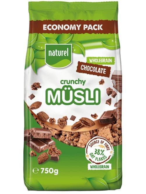 Naturel Müsli choco 750 g Akcija u trgovini Konzum