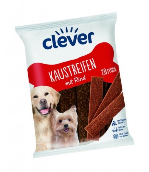 Clever Poslastica za pse trakice govedina 280 g - Akcija u trgovini Bipa