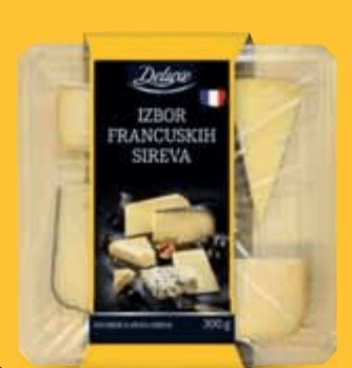Izbor francuskih sireva 300 g Delive - Akcija u trgovini Lidl