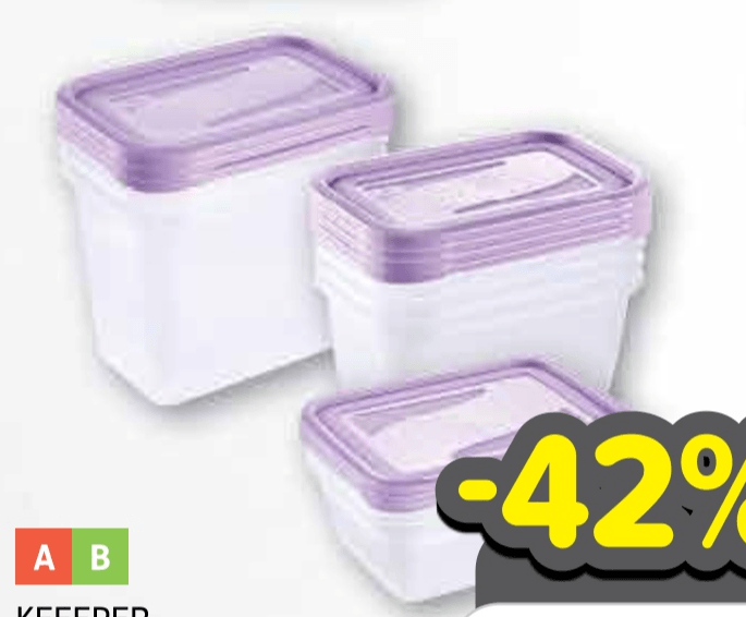 Posude za hranu s poklopcem keeeper - Akcija u trgovini Plodine