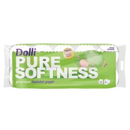 Toaletni papir Pure Softness 10 rola DOLLI Akcija u trgovini Plodine