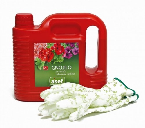 Tekuće mineralno gnojivo 2 L + rukavice ASEF - Akcija u trgovini Spar