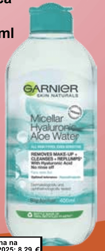 Micelarna vodica 400 ml Garnier Akcija u trgovini KTC