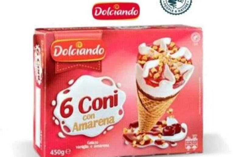 Dolciando corneti okus vanilija i višnja 450 g Akcija u trgovini Eurospin
