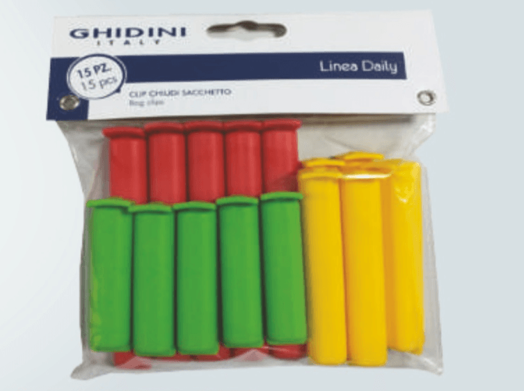 Kvačice za zatvaranje vrećica 1 pak, 15 kom Ghidini - Akcija u trgovini Tommy