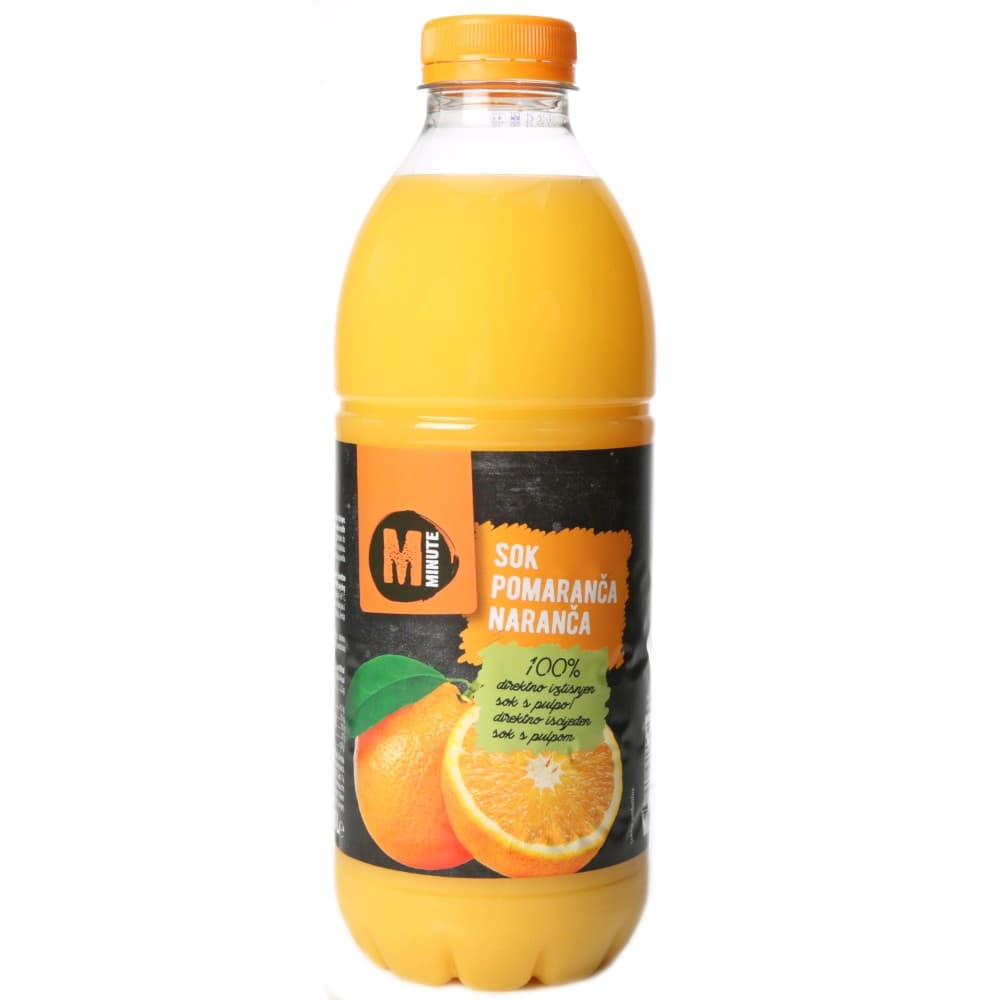 Minute sok 100% naranča 1l Akcija u trgovini Konzum