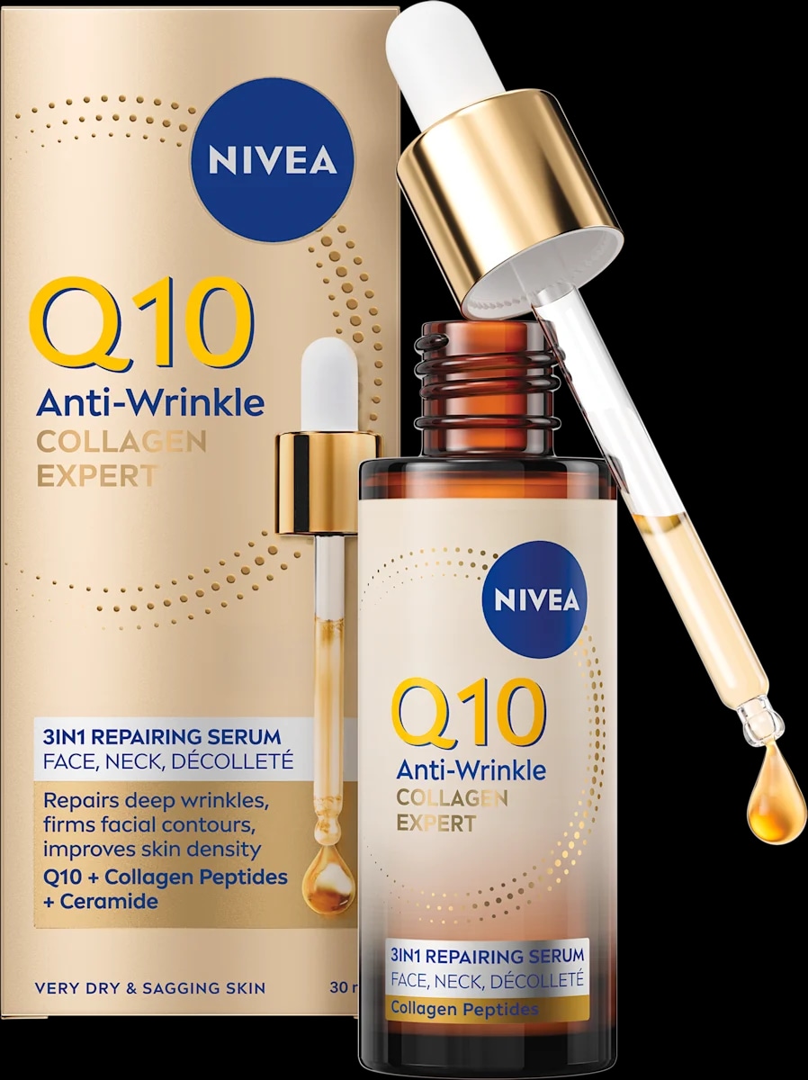 Nivea Q10 Anti-Wrinkle Collagen Expert 3in1 Repairing Serum Akcija u trgovini Bipa