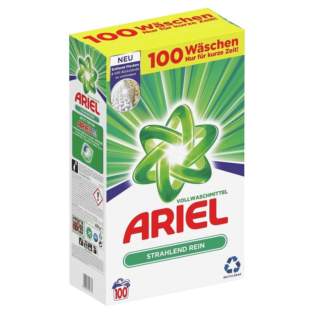 Deterdžent za pranje rublja Ariel 5,5 kg / 100 pranja Akcija u trgovini Spar