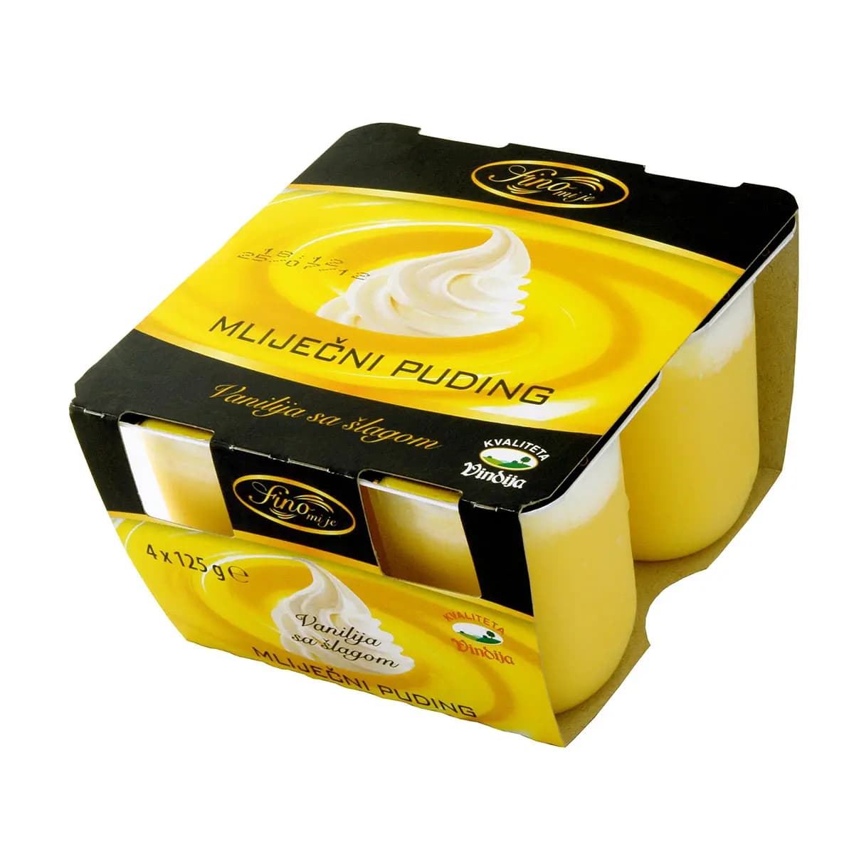 Puding sa šlagom Vindija 4 x 125 g Akcija u trgovini Spar
