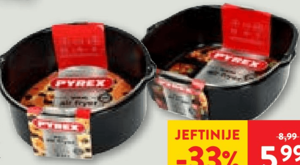 Pekač za fritezu na vrući zrak 1 kom PYREX - Akcija u trgovini Spar