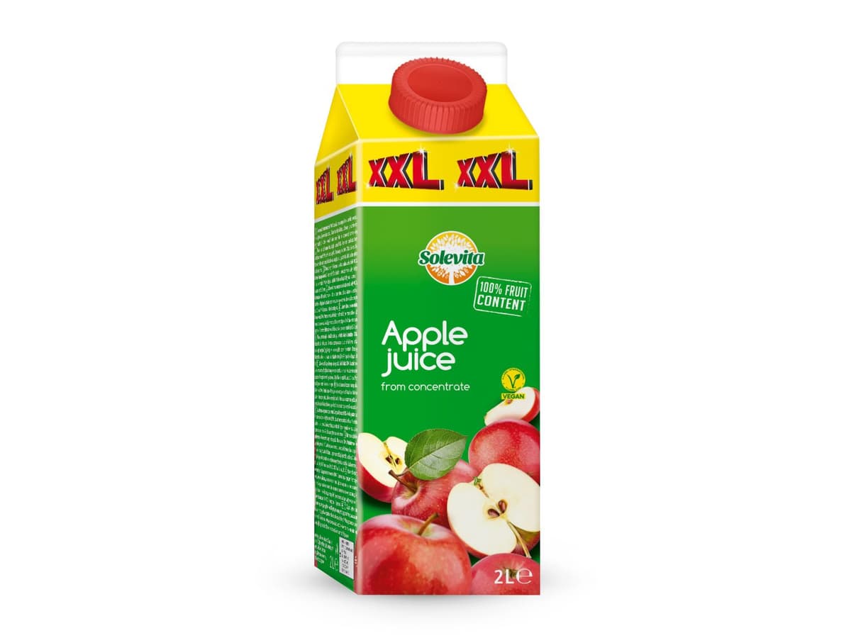 Solevita Sok od jabuke 100% XXL 2 l Akcija u trgovini Lidl