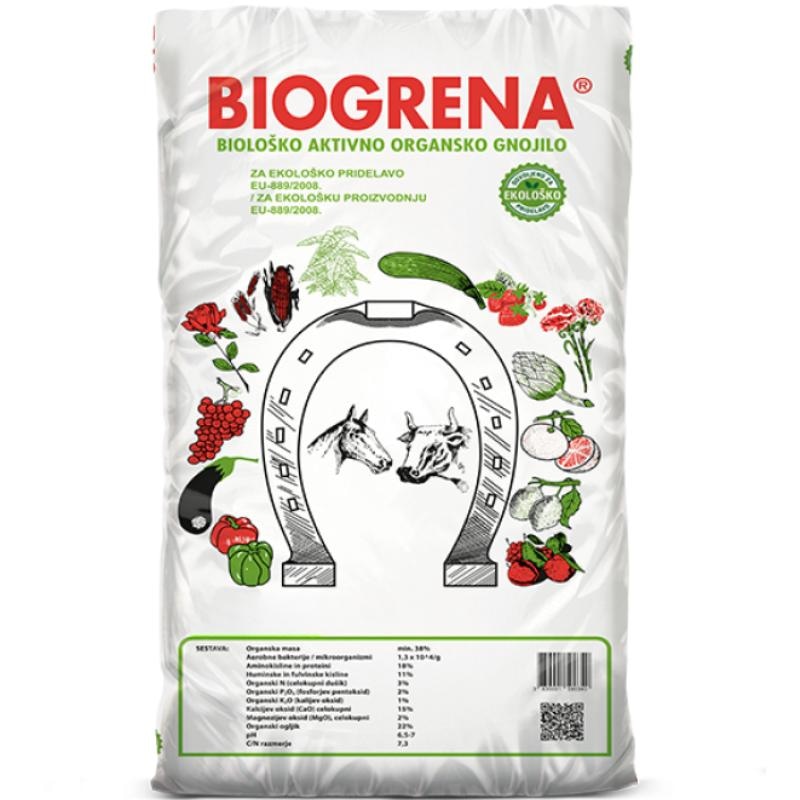 Biogrena Biološko aktivno organsko gnojivo 25 kg - Akcija u trgovini Grama
