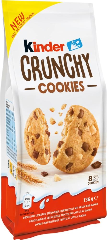 Kinder Crunchy Cookies 136 g Akcija u trgovini Kaufland