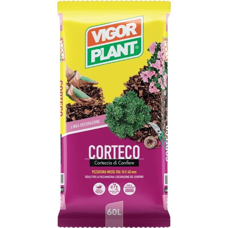 Ukrasna kora četinara (malč) Corteco 60 L VIGOR PLANT - Akcija u trgovini Grama