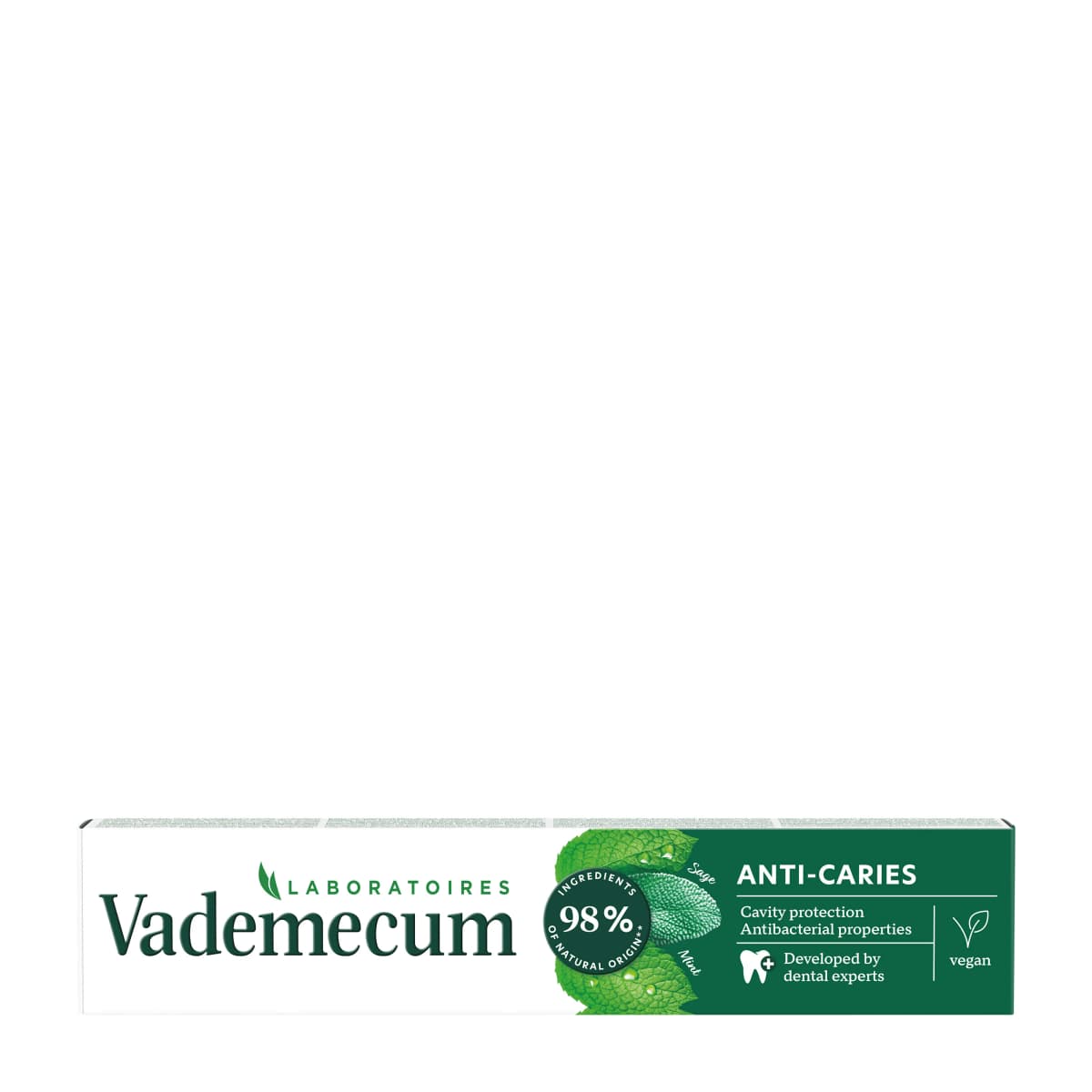 Pasta Vademecum Natural white, Anti caries 75 ml Akcija u trgovini Boso