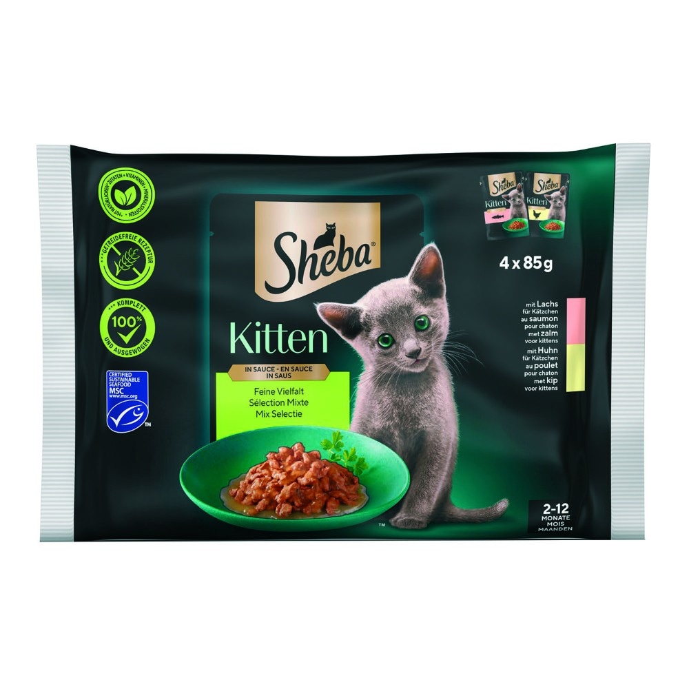 Sheba Kitten 4x85 g - Akcija u trgovini Zoo City
