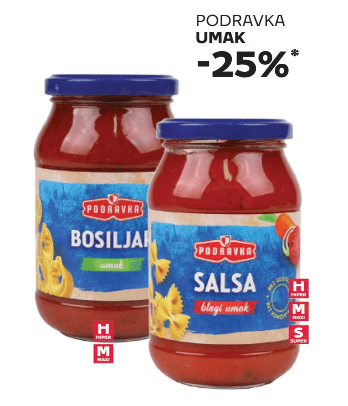 Podravka umak Akcija u trgovini Tommy