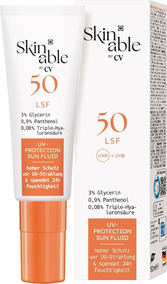 Skinable CV Sunfluid krema za lice 50 ml Akcija u trgovini Mueller