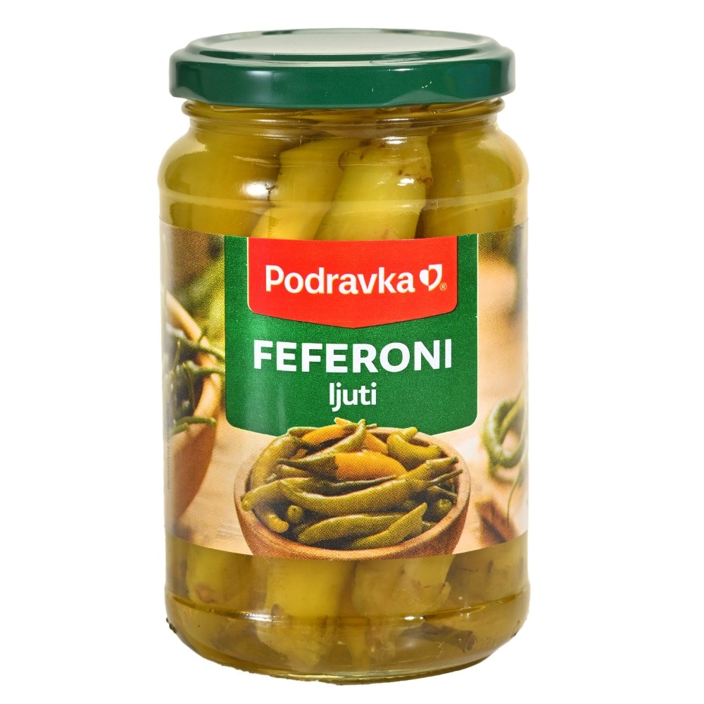 Podravka feferoni blagi 150 g, ljuti 160 g Akcija u trgovini Konzum