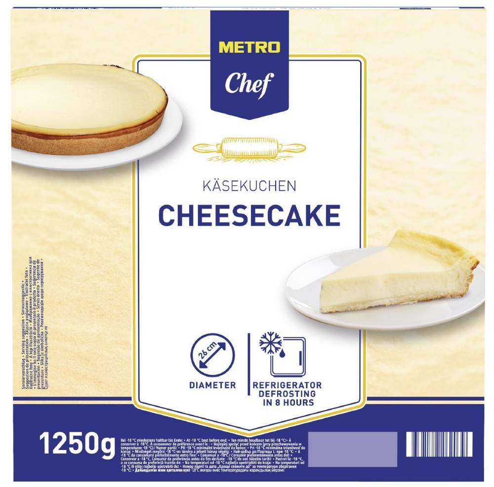 METRO CHEF CHEESECAKE KOLAČ OD SIRA 1250g Akcija u trgovini Metro