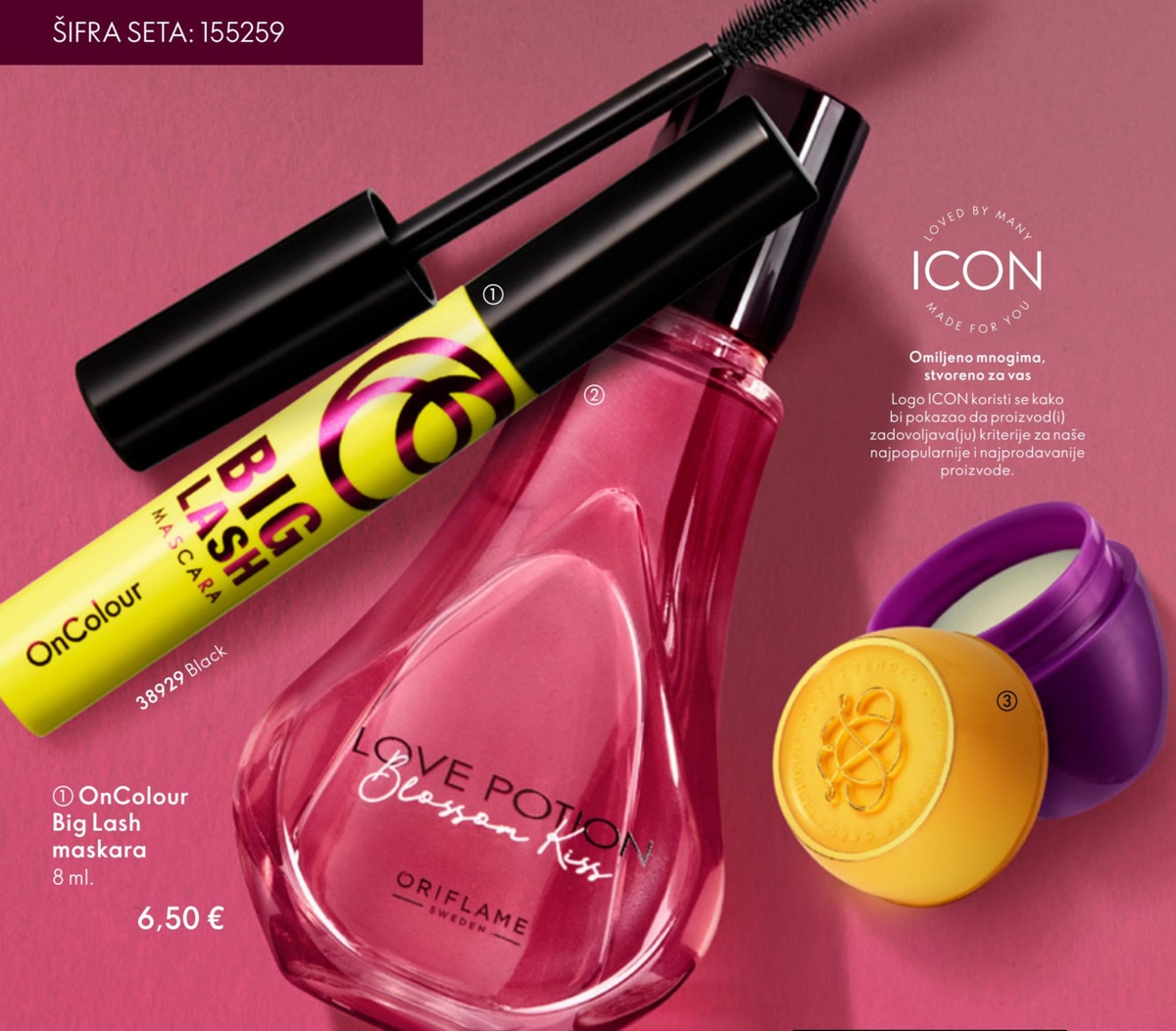 SET OD 3 (Maskara + Mirisni sprej + Univerzalni balzam) - Akcija u trgovini Oriflame