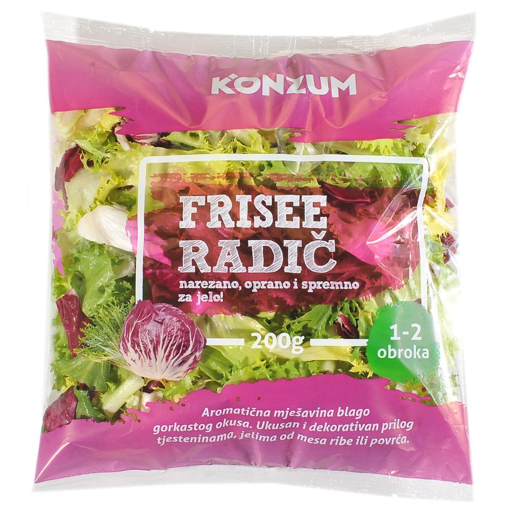 Konzum Frisee Radič 200g - Akcija u trgovini Konzum