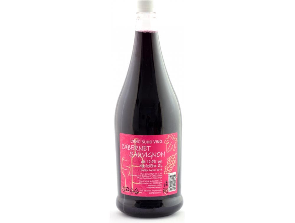 Merlot ili Cabernet Sauvignon, Dalvina vino crno 2 L Akcija u trgovini Tommy
