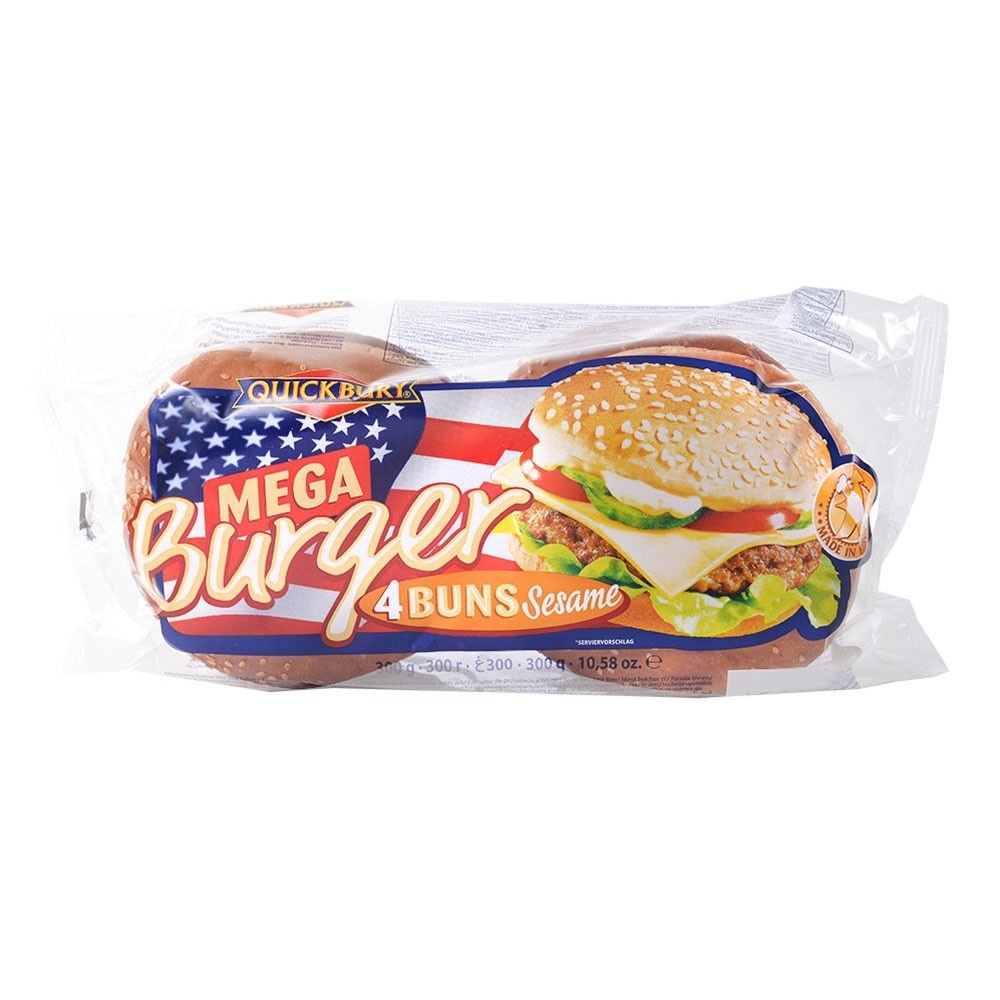 Quickbury Pecivo hot dog ili mega burger 4/1, 250 g ili 300 g - Akcija u trgovini Stanić Diskont